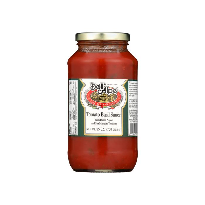 DELL ALPE: Sauce Tomato Basil, 25 OZ