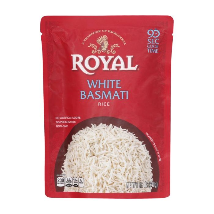ROYAL: White Basmati Rice, 8.5 oz