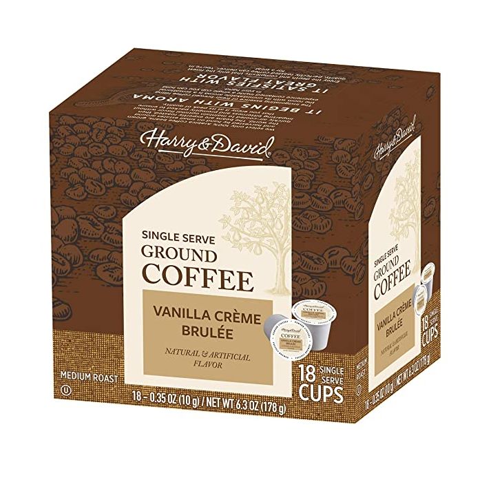 HARRY & DAVID: Vanilla Creme Brulée Single Serve Coffee, 18 pc