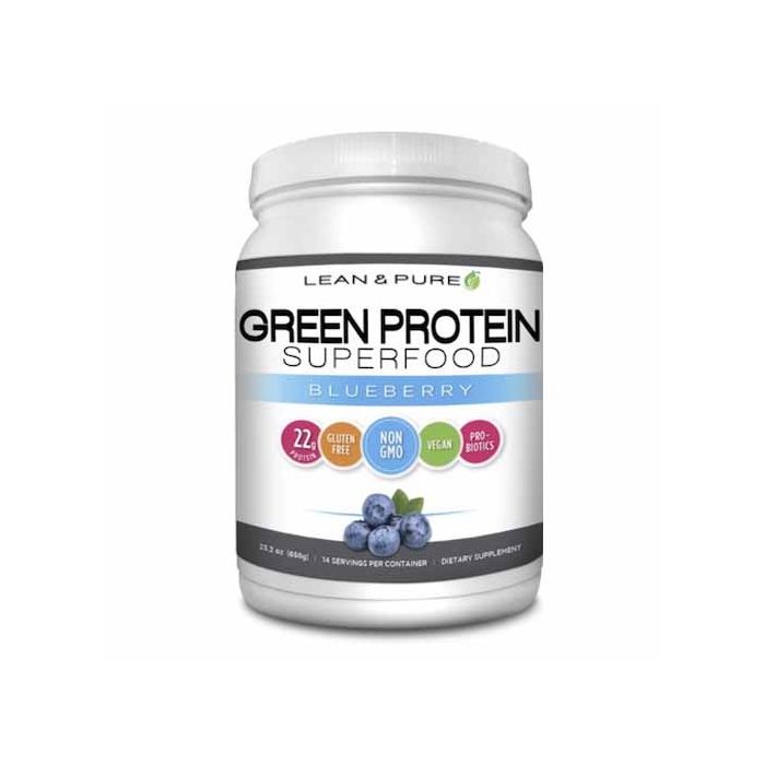 OLYMPIAN LABS: Blueberry Green Protein Superfood, 658 gm