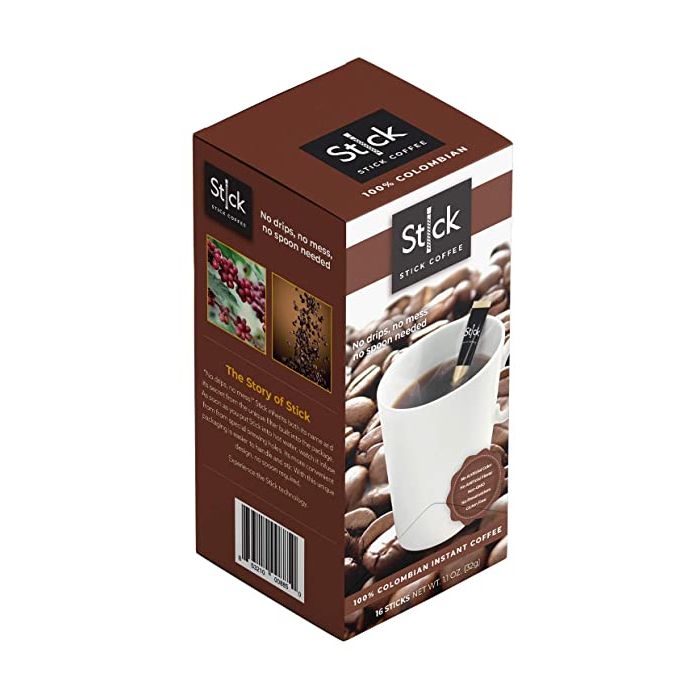 STICK BEVERAGES: Colombian Instant Coffee, 16 pc