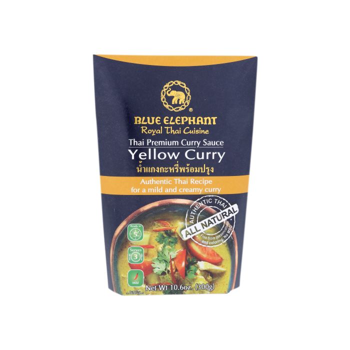 BLUE ELEPHANT ROYAL THAI CUISINE: Thai Premium Yellow Curry Sauce, 10.6 oz