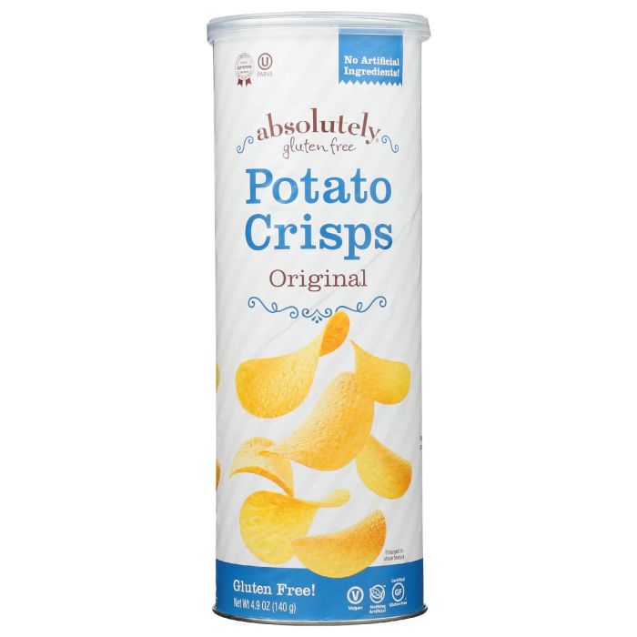ABSOLUTELY GLUTEN FREE: Original Potato Crisps, 4.9 oz