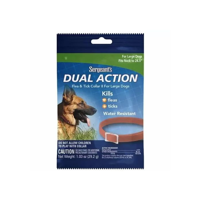 SERGEANT: Dual Action Flea & Tick Collar II for Large Dog, 1 ea