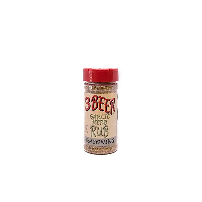 3 BEER RUB: Garlic Herb Seasoning, 5 oz