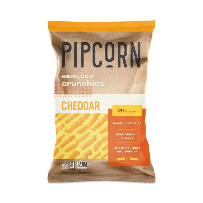PIPCORN: Crunchies Cheddar, 7 oz