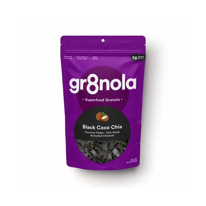 GR8NOLA: Black Coco Chia Superfood Granola, 10 oz