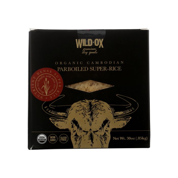 WILD OX: Organic Cambodian Parboiled Super Rice, 30 oz