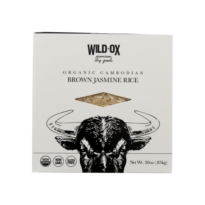 WILD OX: Organic Cambodian Brown Jasmine Rice, 30 oz