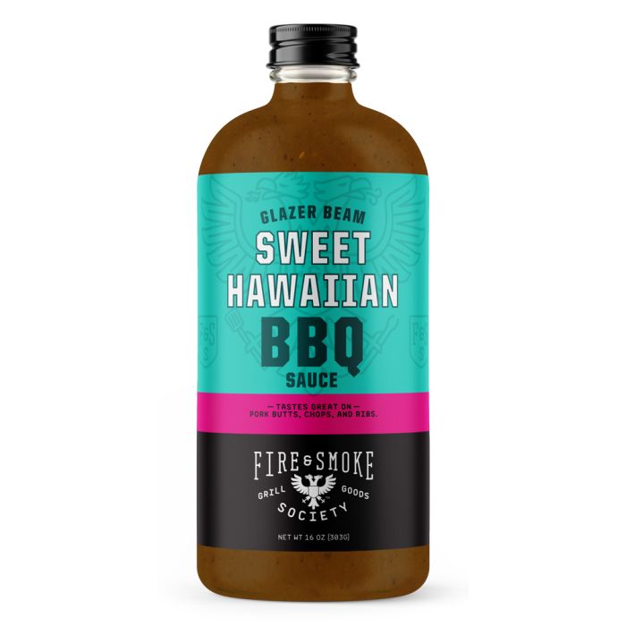 FIRE AND SMOKE: Glazer Beam Sweet Hawaiian Bbq Sauce, 16 oz