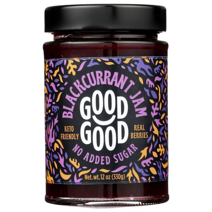 GOOD GOOD: Blackcurrant Jam, 12 oz