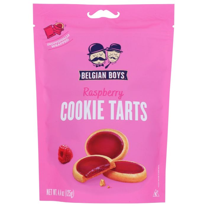 BELGIAN BOYS: Cookie Tart Raspberry, 4.4 oz