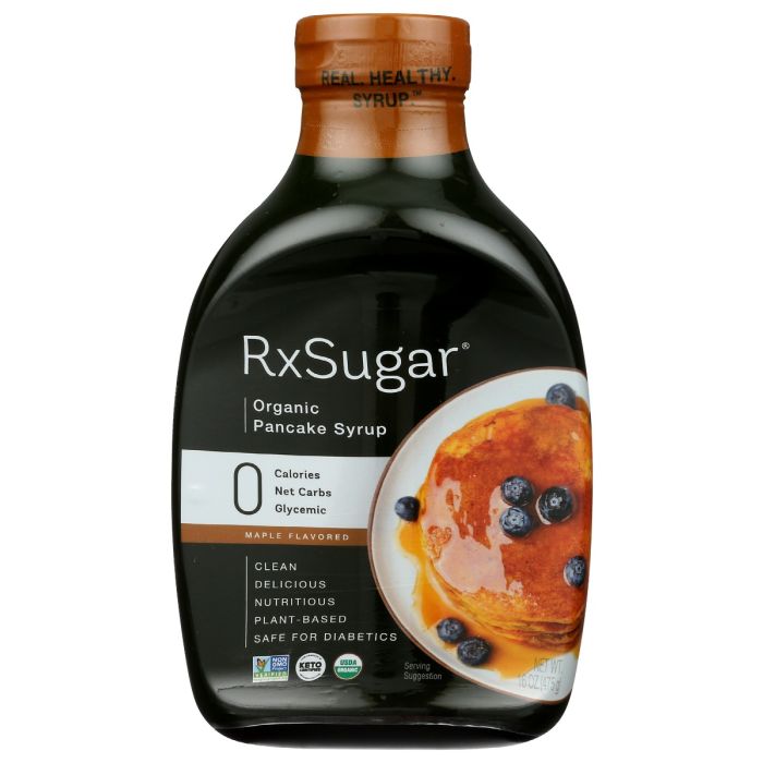 RXSUGAR: Organic Pancake Syrup, 16 fo