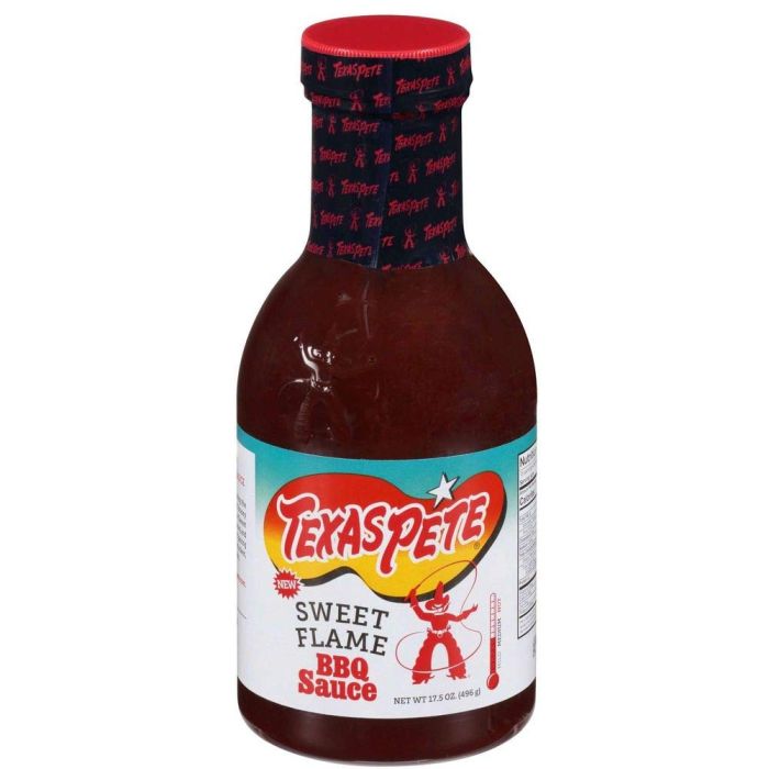 TEXAS PETE: Sweet Flame Bbq Sauce, 17.5 oz
