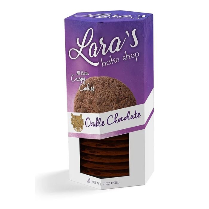 LARAS BAKE SHOP: Double Chocolate Cookies, 7 oz