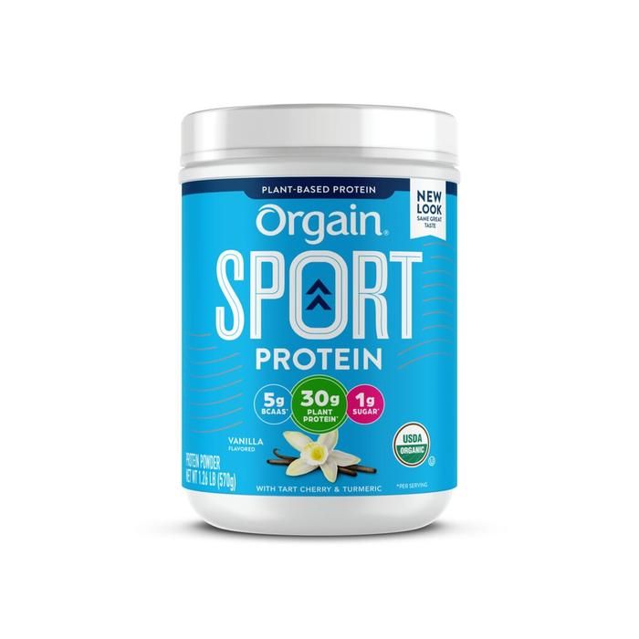 ORGAIN: Vanilla Sport Protein Powder, 1.26 lb