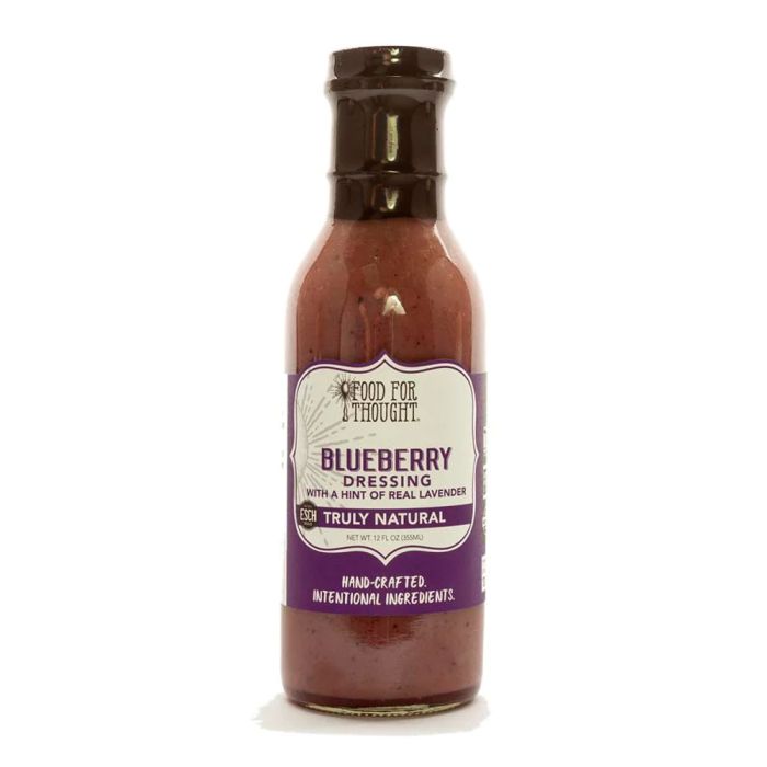 FOOD FOR THOUGHT: Truly Natural Blueberry Dressing with Lavender, 12 fo