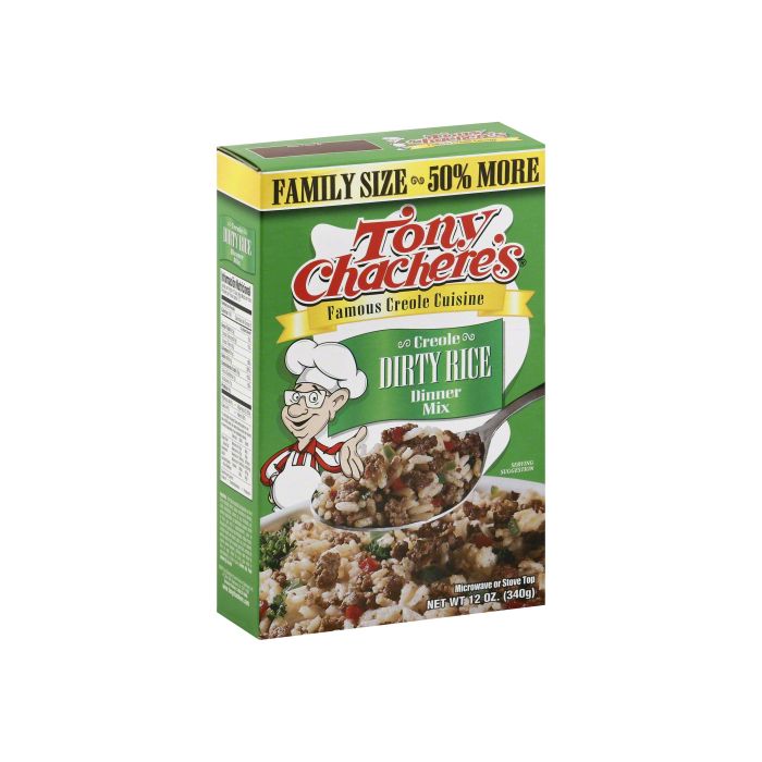 TONY CHACHERE'S: Creole Dirty Rice Dinner Mix, 12 oz
