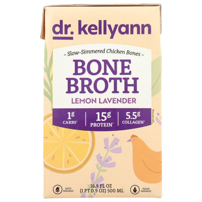 DR. KELLYANN: Bone Broth Lemon Lavender, 16.9 fo
