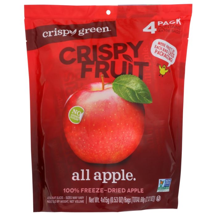 CRISPY GREEN: Apple Dried, 2.12 oz