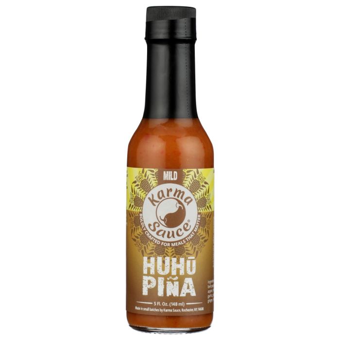 KARMA SAUCE: Huhu Pina Mild Hot Sauce, 5 fo
