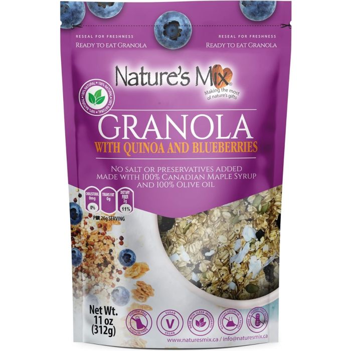 NATURES MIX: Granola Superfood with Quinoa and Blueberries, 11 oz