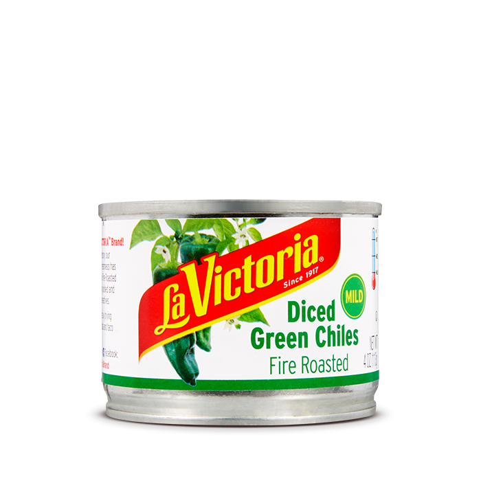 LA VICTORIA: Fire Roasted Diced Green Chiles Mild, 4 oz