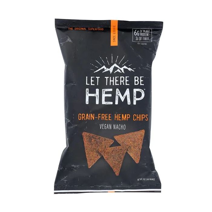 LET THERE BE HEMP: Vegan Nacho Grain Free Hemp Chips, 5 oz