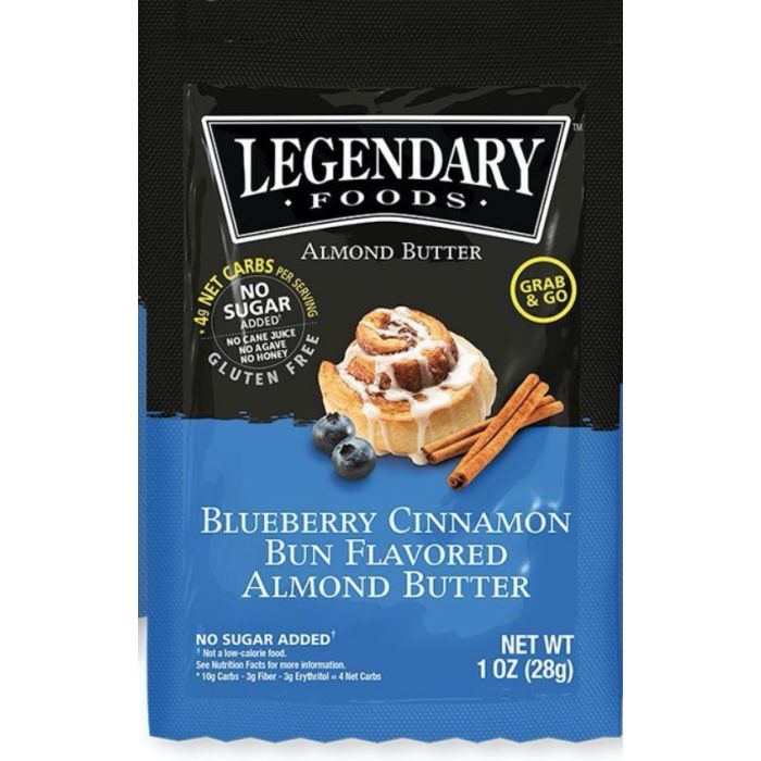 LEGENDARY FOODS: Blueberry Cinnamon Almond Butter, 1 oz