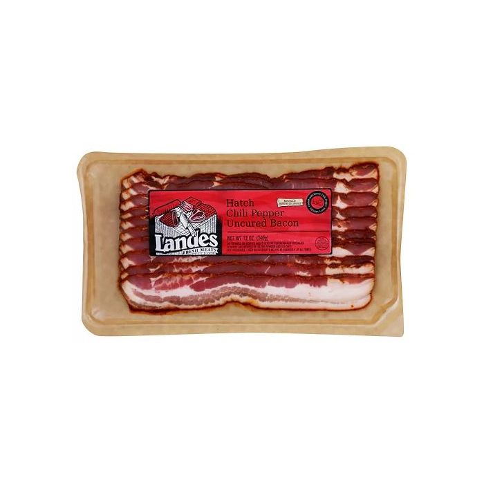LANDES: Hatch Chili Pepper Uncured Bacon, 12 oz