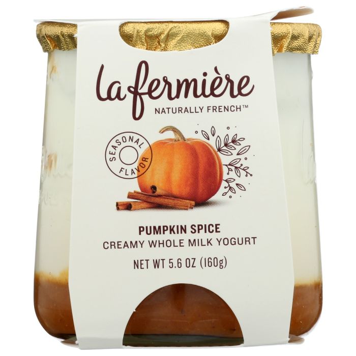 LA FERMIERE: Pumpkin Spice Creamy Whole Milk Yogurt, 5.6 oz