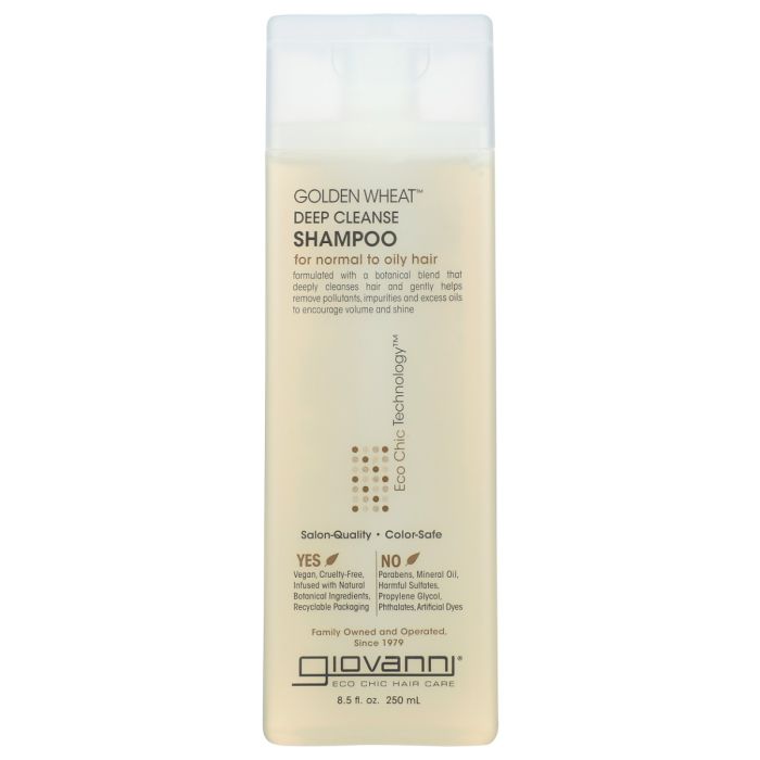 GIOVANNI COSMETICS: Golden Wheat Deep Cleanse Shampoo, 8.5 oz
