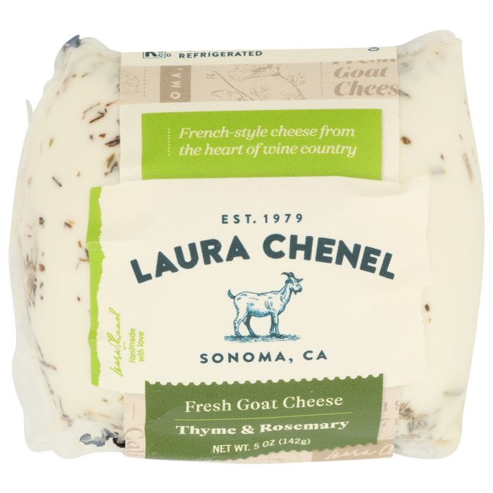 LAURA CHENELS: Chabis Fresh Goat Cheese Thyme and Rosemary, 5 oz