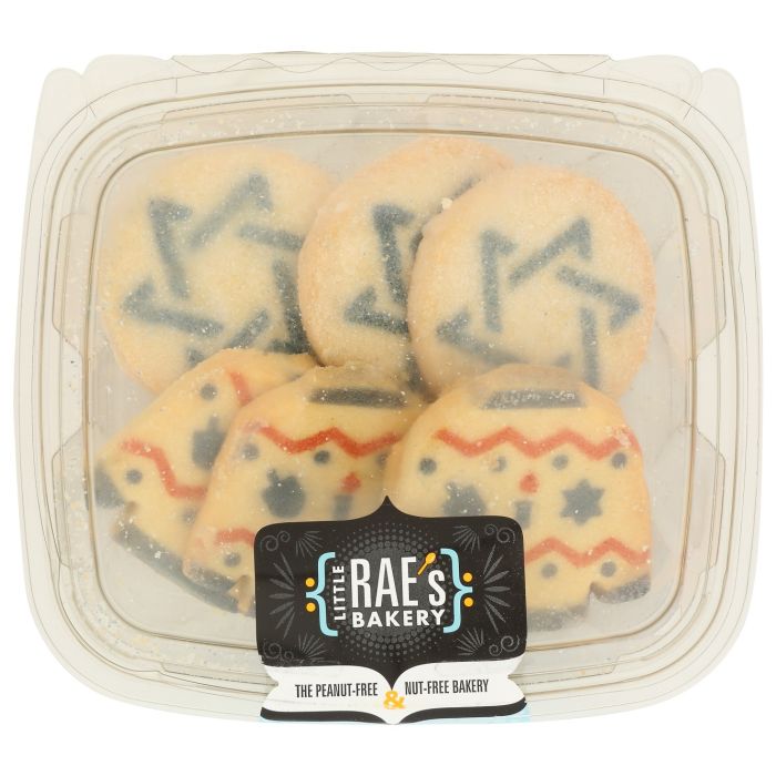 LITTLE RAES BAKERY: Happy Hanukkah Shortbread Cookies, 7 oz