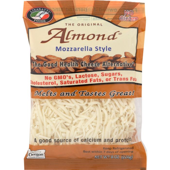 LISANATTI: Almond Mozzarella Style Shreds, 8 oz