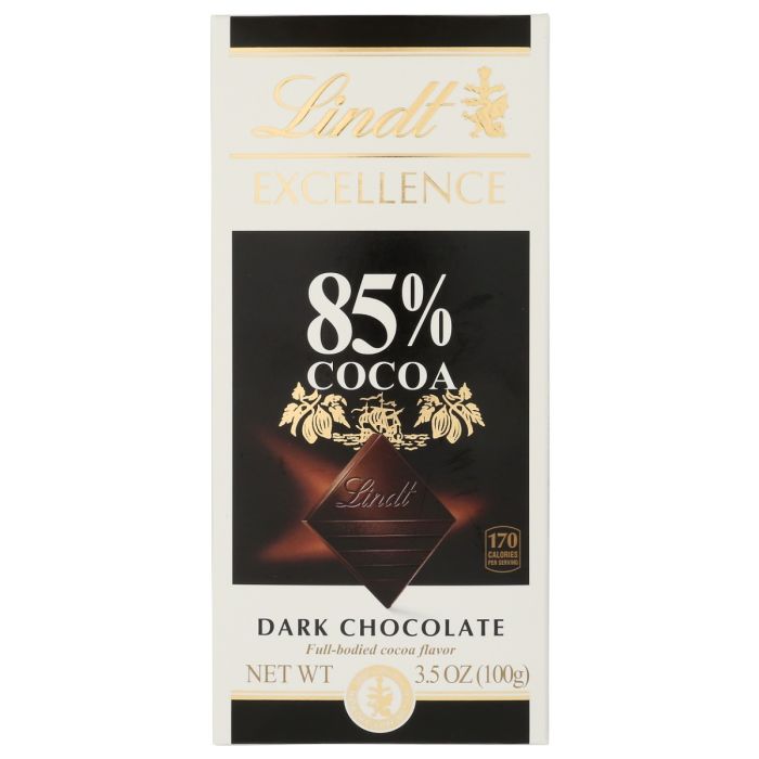 LINDT: Excellence Dark 85 Percent Chocolate Bar, 3.5 oz