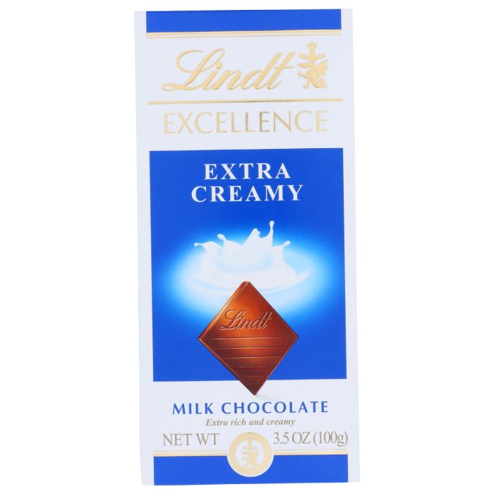 LINDT: Excellence Extra Creamy Milk Chocolate, 3.5 oz
