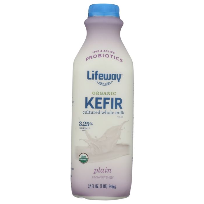LIFEWAY: Organic Whole Milk Plain Kefir, 32 oz
