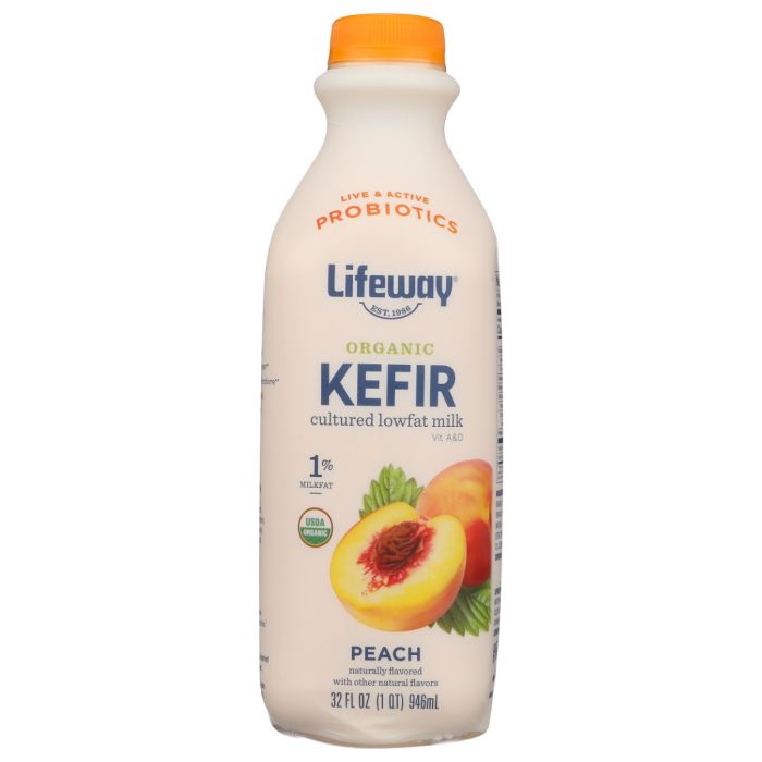 LIFEWAY: Organic Lowfat Peach Kefir, 32 oz