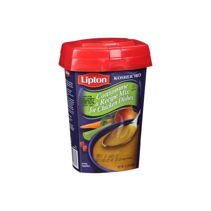 LIPTON KOSHER: Consomme and Recipe Mix for Chicken Dishes, 14.1 oz