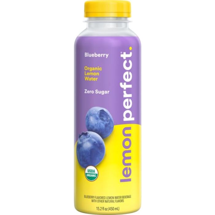 LEMON PERFECT: Blueberry Lemon Water, 15.2 fo