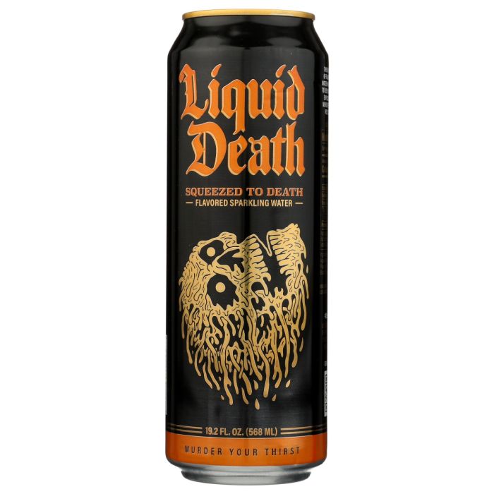LIQUID DEATH: Squeezed To Death Soda, 19.2 fo
