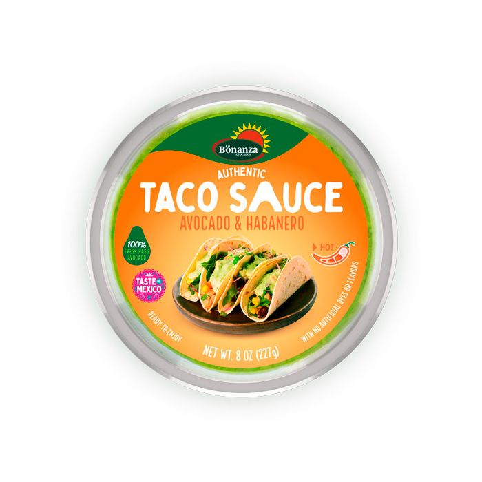 LA BONANZA: Avocado Habanero Taco Sauce, 8 oz