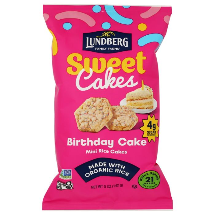 LUNDBERG: Birthday Cake Sweet Cakes, 5 oz