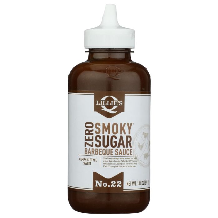 LILLIES Q: Zero Sugar Smoky Barbeque Sauce, 13.8 oz