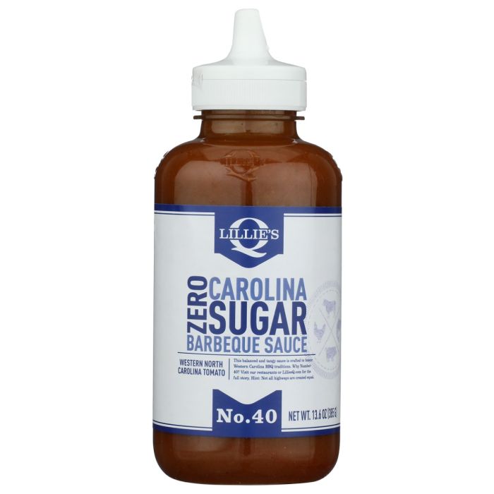 LILLIES Q: Zero Sugar Carolina Barbeque Sauce, 13.6 oz