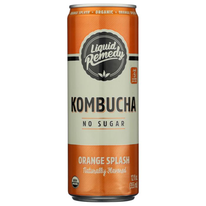 LIQUID REMEDY: Orange Splash Kombucha, 12 fo