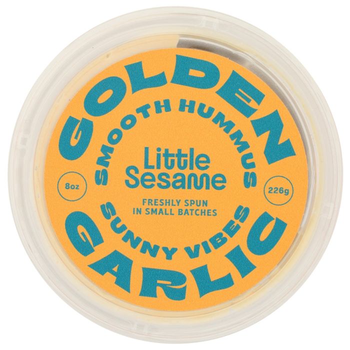 LITTLE SESAME: Golden Garlic Hummus, 8 oz