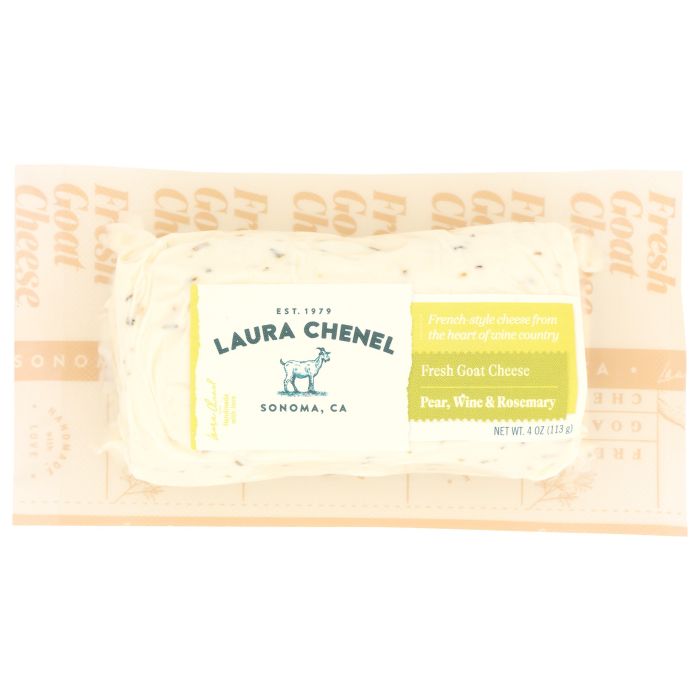 LAURA CHENELS: Pear Wine and Rosemary Goat Cheese Log, 4 oz