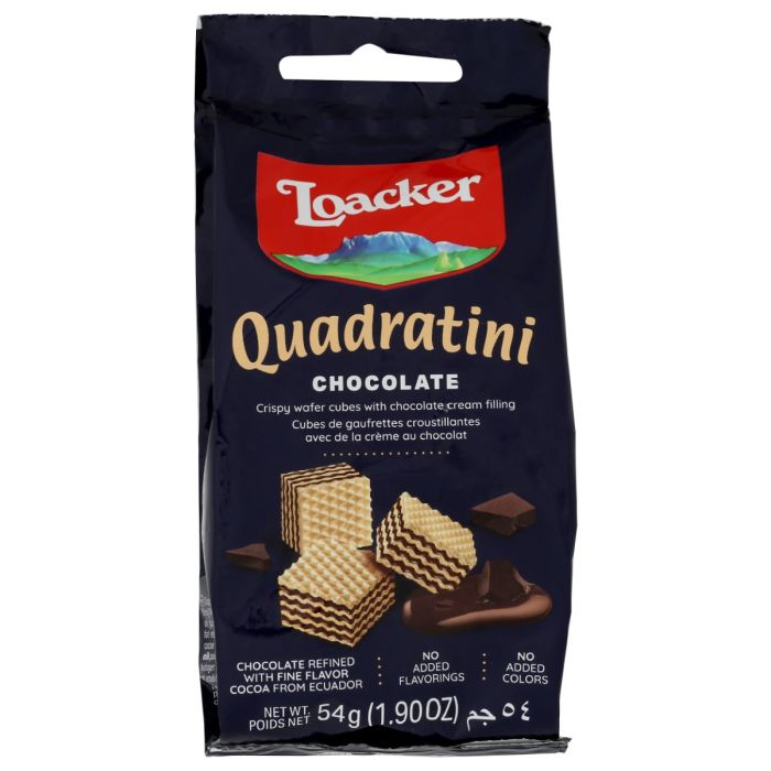 LOACKER: Quadratini Chocolate Wafers, 1.9 oz